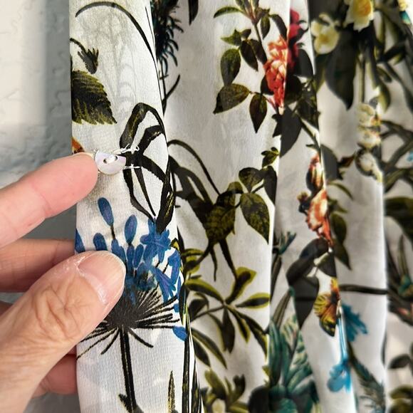 Anthropologie Meadow Rue Top Crochet Bib Sheer Forest Fairy Fall Wildflower XS - Picture 5 of 6